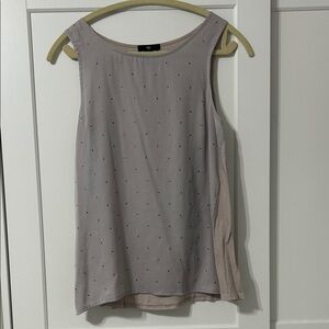 GAP Light Gray Polka Dot Tank Top